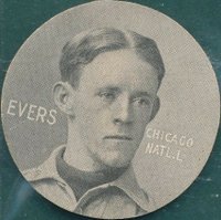 1909 Colgan's Chips Stars of the Diamond # Johnny Evers Baseball Card