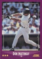 1988 Score Glossy #1 Don Mattingly Baseball Card