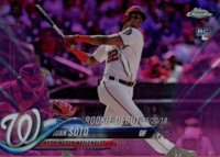 2018 Topps Chrome Update #HMT98 Juan Soto Pink Refractor Baseball Card