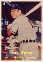 1957 Topps #197 Hank Sauer Baseball Card
