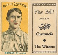 1910 Nadja Philadelphia Athletics # Cy Morgan World's Champion Baseball Card