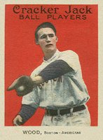 1914 Cracker Jack #22 Smoky Joe Wood Baseball Card