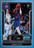 2022 Panini One and One #101 Jaden Ivey Blue Basketball Card