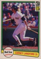 1982 Donruss #82 Carney Lansford Baseball Card