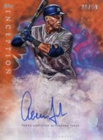 2017 Topps Inception #112 Aaron Judge Autograph-Orange Baseball Card