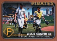 2024 Topps Update #US160 Paul Skenes/Yasmani Grandal Gold Baseball Card