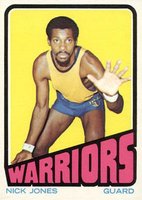 1972 Topps #58 Nick Jones Basketball Card
