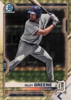 2021 Bowman Draft #BDC107 Riley Greene Chrome-Superfractor 1/1 Baseball Card