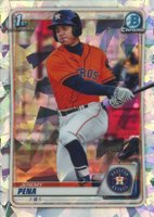 2020 Bowman Chrome Prospects #BCP61 Jeremy Pena Atomic Refractor Baseball Card