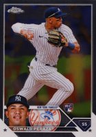 2023 Topps Chrome #132 Oswald Peraza Baseball Card