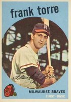 1959 Topps #65 Frank Torre Baseball Card