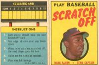 1970 Topps Scratch-Offs # Hank Aaron Baseball Card