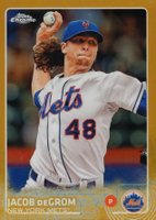 2015 Topps Chrome #183 Jacob DeGrom Gold Refractor Baseball Card