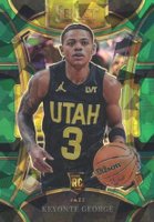 2023 Panini Select #305 Keyonte George Green Ice Basketball Card