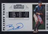 2019 Panini Contenders Draft Picks RPS Draft Ticket Autographs #2 Bobby Witt Jr. Fielding-Prospect Baseball Card