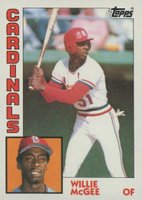 1984 Topps #310 Willie McGee Baseball Card