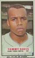 1967 Bazooka #37 Tommy Davis Baseball Card