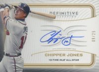 2023 Topps Definitive Collection Legendary Autograph Collection #LACCJ Chipper Jones Baseball Card
