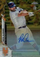2020 Ben Baller Chrome Autographs #BBAPA Pete Alonso Gold Refractor Baseball Card