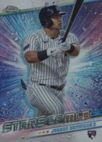2024 Topps Stars of MLB Chrome #CSMLB35 Jasson Dominguez Series 2 Baseball Card