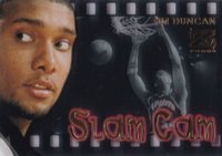 1997 Skybox Z-Force Slam Cam #3 Tim Duncan Basketball Card
