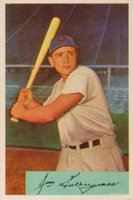 1954 Bowman #28b Jim Greengrass Birthplace N.Y. Baseball Card