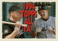 1995 Topps #386 Matt Williams/Wade Boggs Baseball Card
