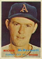 1957 Topps #318 Mickey McDermott Baseball Card