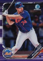2019 Bowman Prospects Chrome #127 Peter Alonso Purple Refractor Baseball Card