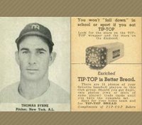 1947 Tip Top Bread # Thomas Byrne Baseball Card