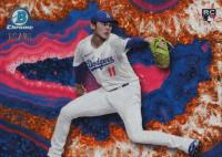 2025 Bowman Crystallized #BWC9 Roki Sasaki Orange Baseball Card