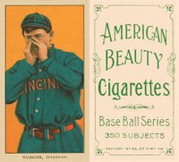1909 White Borders American Beauty Frame #224 Miller Huggins Hands At Mouth Baseball Card