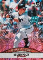 2019 Panini Donruss Franchise Features #FF16 Buster Posey/Joey Bart Pink Firework Baseball Card