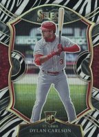 2021 Panini Select #5 Dylan Carlson Zebra Baseball Card