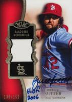 2012 Topps Tier One Top Shelf Relics #BS Bruce Sutter Baseball Card