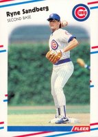 1988 Fleer #431 Ryne Sandberg Baseball Card
