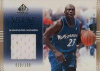 2003 SP Game Used #92 Michael Jordan Jersey-Gold Basketball Card