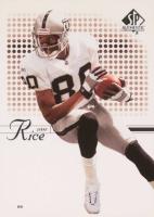2002 SP Authentic #15 Jerry Rice Football Card