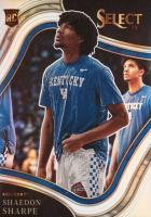 2022 Panini Chronicles Draft Picks Select #8 Shaedon Sharpe Silver Basketball Card
