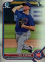 2022 Bowman Draft #BDC193 Cade Horton Chrome-Refractor Baseball Card
