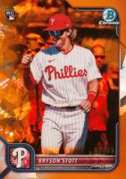 2022 Bowman Chrome Sapphire Edition #93 Bryson Stott SP-Orange Baseball Card