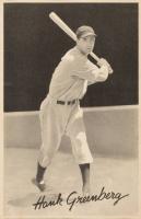 1939 Goudey Premiums R303-B # Hank Greenberg B&W Baseball Card