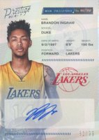 2016 Panini Prestige NBA Passport Signatures #1 Brandon Ingram Basketball Card