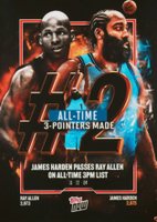 2024 Topps Now #8 James Harden/Ray Allen Basketball Card