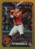 2024 Topps #602 Tyler Fitzgerald Gold Foil Baseball Card