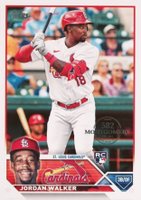 2023 Topps Complete Set #344 Jordan Walker 582 Montgomery Club Baseball Card