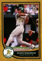 2018 Topps Big League #346 Rickey Henderson Gold Baseball Card