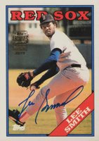 2019 Topps Archives Signature Series Retired Players Edition #110T Lee Smith 1988 Topps Baseball Card