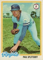 1978 Topps #638 Paul Splittorff Baseball Card
