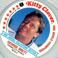 1986 Kitty Clover Potato Chips Royals #20 George Brett Baseball Card